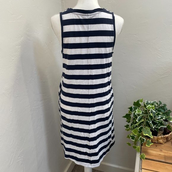 Gap Blue and White Striped Dress - Picture 3 of 4